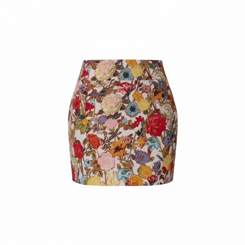 Elevenses Vibrant Floral Mini Skirt - Picture 3 of 5